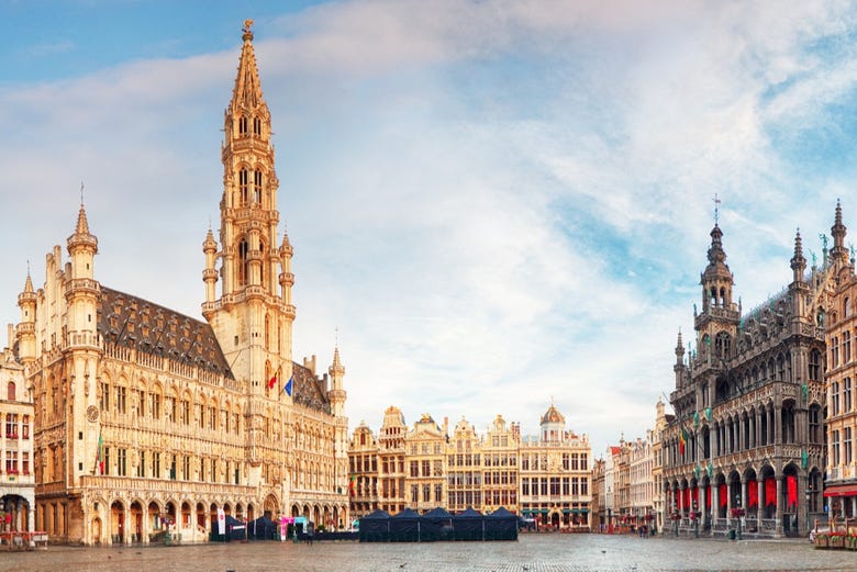 Vista su alcuni edifici iconici di Bruxelles