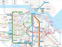 Mappa del tram di Amsterdam
